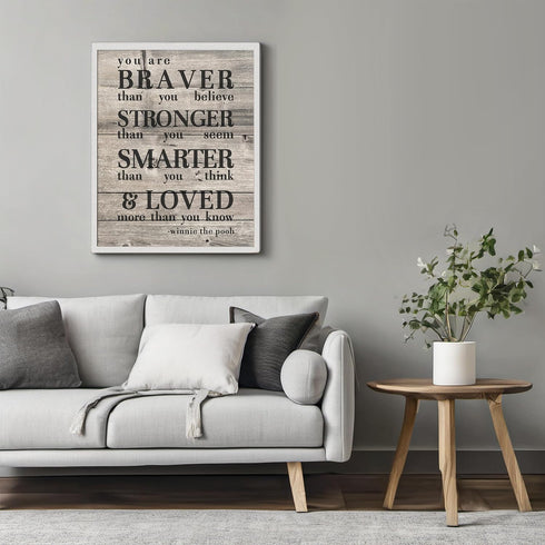 Posterizer 1 pcs-Winnie the pooh-positive encouraging quote-Inspirational Women's Art-Comedy Art-Gift for Girls, Boys, Teens-decor for Girls, Teen...